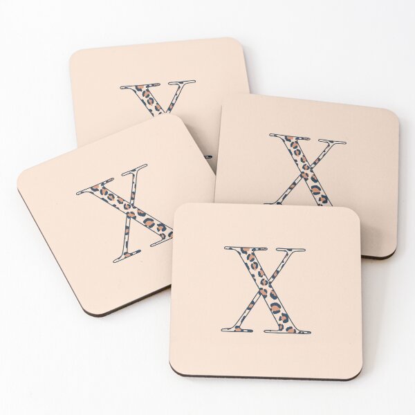 Item preview, Animal Pattern Letter X Monogram designed and sold by Gumblebee Design.