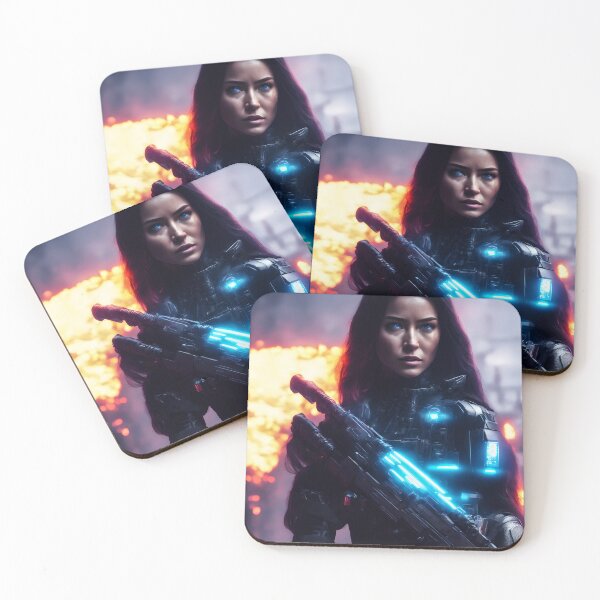 Item preview, Terminator woman soldier futuristic. designed and sold by Maniock.