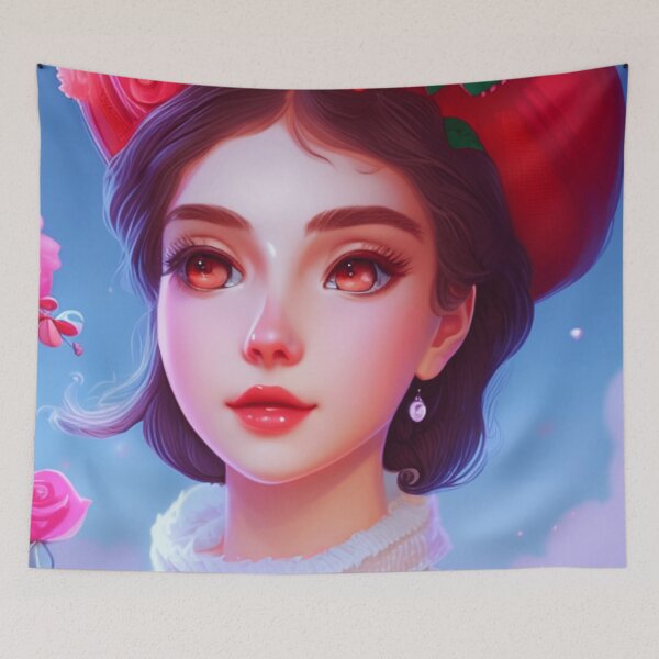 Item preview, Young woman with brown hair and brown eyes designed and sold by Girly-Universe.