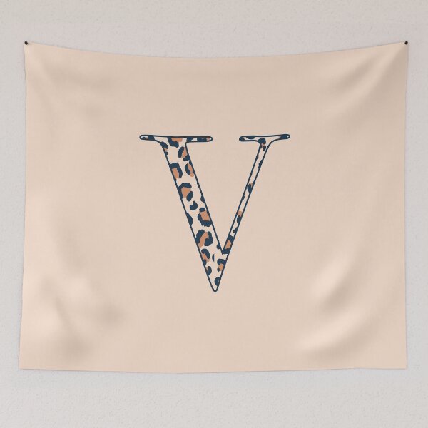 Item preview, Animal Print Letter V Monogram designed and sold by Gumblebee Design.