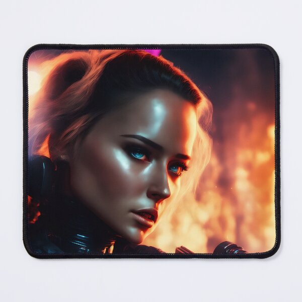 Item preview, Beautiful android woman during judgment day. designed and sold by Maniock.