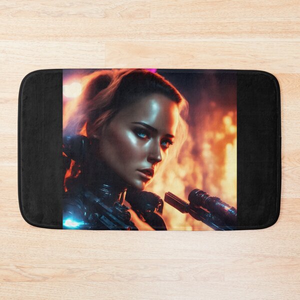 Item preview, Beautiful android woman during judgment day. designed and sold by Maniock.