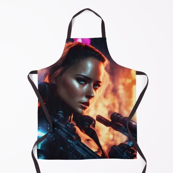 Item preview, Beautiful android woman during judgment day. designed and sold by Maniock.