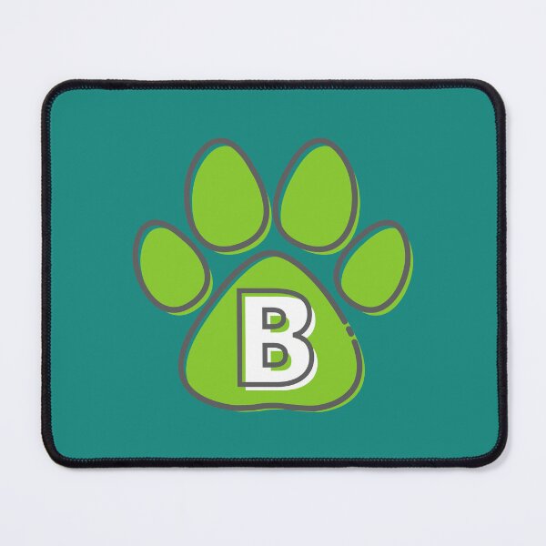 Item preview, Green Paw Monogram B designed and sold by Coffee Lifestyle.