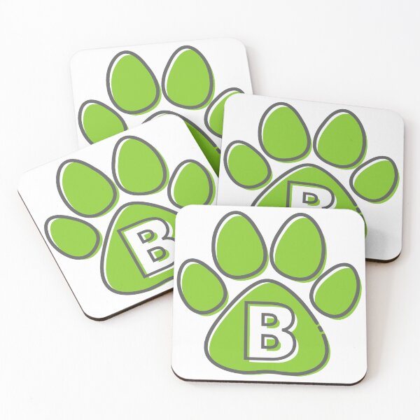 Item preview, Green Paw Monogram B designed and sold by Coffee Lifestyle.