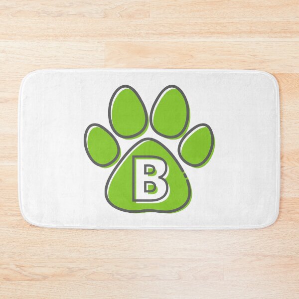 Item preview, Green Paw Monogram B designed and sold by Coffee Lifestyle.