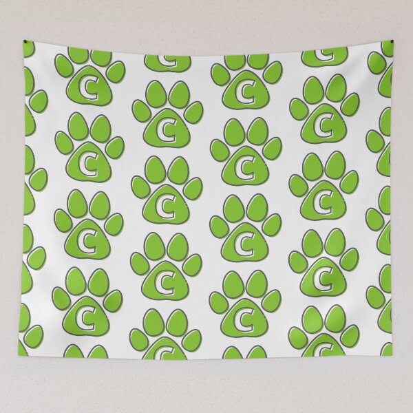 Item preview, Green Paw Monogram C designed and sold by Coffee Lifestyle.