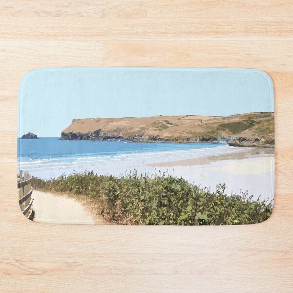 Aperçu de l'œuvre Polzeath Cornouailles. Cadeau de Cornouailles. Port de pêche de Kernow créée et vendue par BarbaraGlebska.