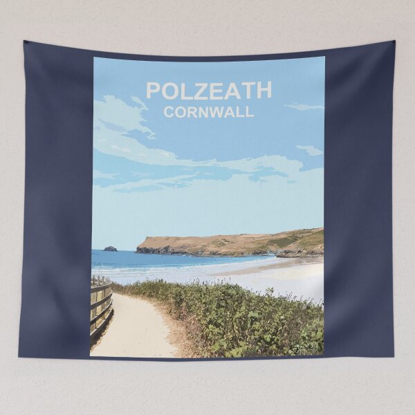 Artikelvorschau, Polzeath Cornwall. Kornisches Geschenk. Fischereihafen Kernow entworfen und verkauft von BarbaraGlebska.