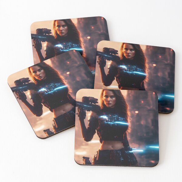 Item preview, A female terminator in a post-apocalyptic world. designed and sold by Maniock.