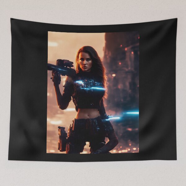 Item preview, A female terminator in a post-apocalyptic world. designed and sold by Maniock.