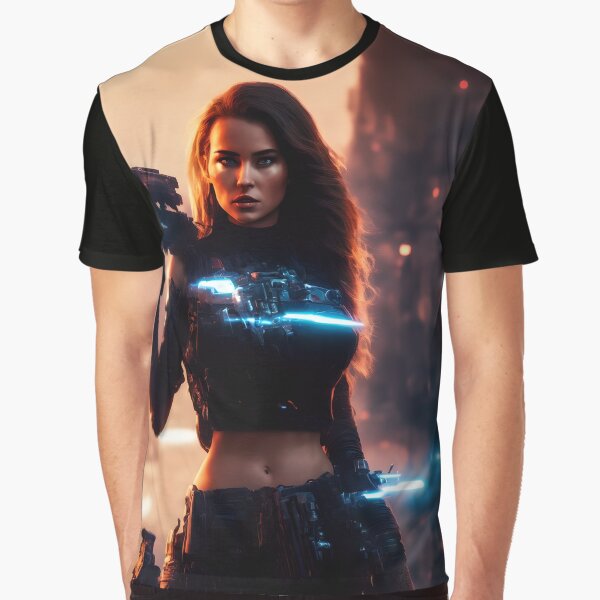 Item preview, A female terminator in a post-apocalyptic world. designed and sold by Maniock.