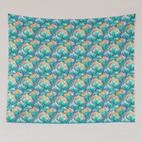 Item preview, Pastel clouds and forest designed and sold by YeKnot.