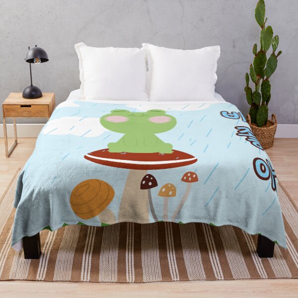 Item preview, Frog in the rain says, " I like rain" in Korean designed and sold by Kimchi-style-.