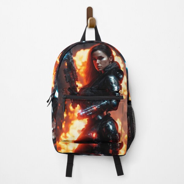 Item preview, Beautiful woman cyborg during judgment day. designed and sold by Maniock.