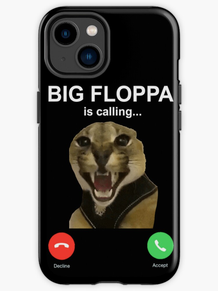 Big floppa is calling cat meme