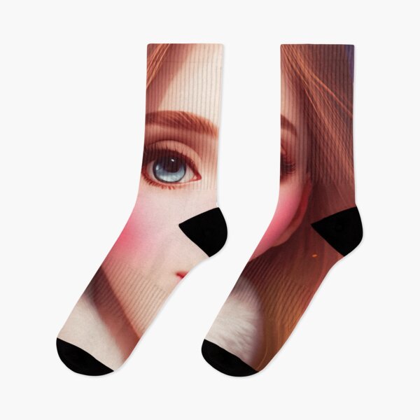 Item preview, Young woman with brown hair and blue eyes designed and sold by Girly-Universe.