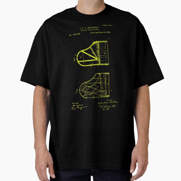 Item preview, Steinway Piano Patent tshirt designed and sold by bledi.