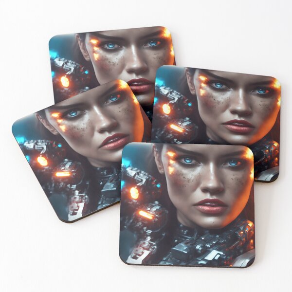 Item preview, Android woman soldier robot, designed and sold by Maniock.