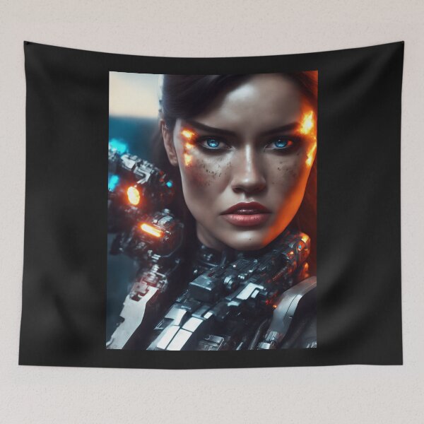 Item preview, Android woman soldier robot, designed and sold by Maniock.