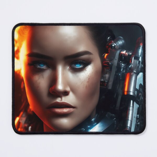 Item preview, Android woman soldier robot eyes. designed and sold by Maniock.