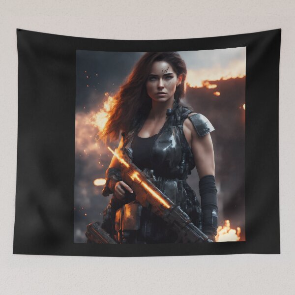 Item preview, Terminator woman during judgment day.  designed and sold by Maniock.