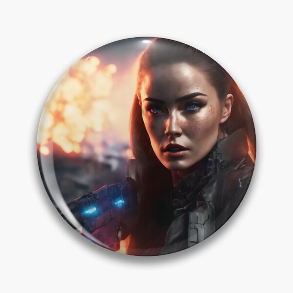 Item preview, Woman robot with a gun - uprising. designed and sold by Maniock.