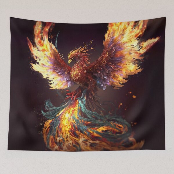 Item preview, Realistic Art of Burning Phoenix designed and sold by NanarodsDesign.