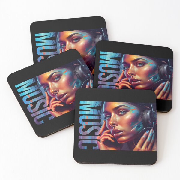 Item preview, girl listening to music  designed and sold by Gaviani Design Studio.