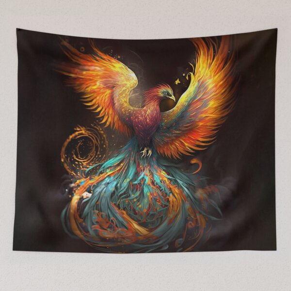 Item preview, Photorealistic Art of Burning Phoenix designed and sold by NanarodsDesign.
