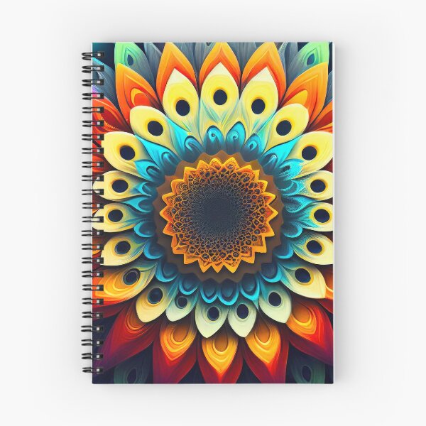 Item preview, Boho Flower Mandala in Rainbow Colours designed and sold by AdamesArtStudio.