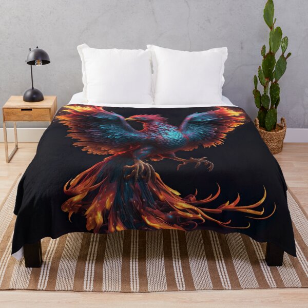 Item preview, Colorful Art of burning Phoenix Bird designed and sold by NanarodsDesign.