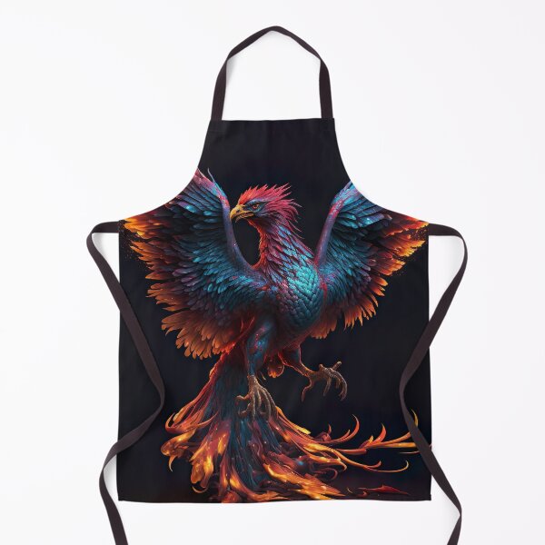 Item preview, Colorful Art of burning Phoenix Bird designed and sold by NanarodsDesign.