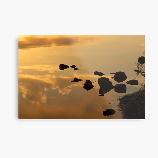 Texas Dawn Reflected Metal Print