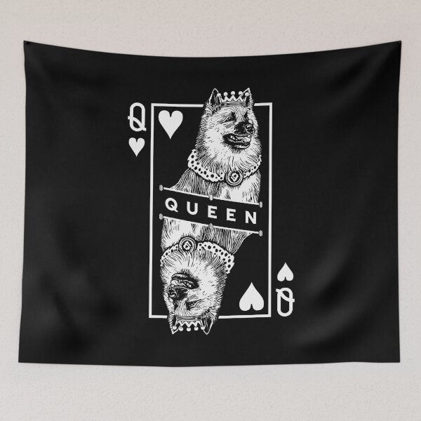 Item preview, Icelandic Sheepdog Queen Of Hearts Funny Dog Lover Pop Art designed and sold by GrandeDuc.