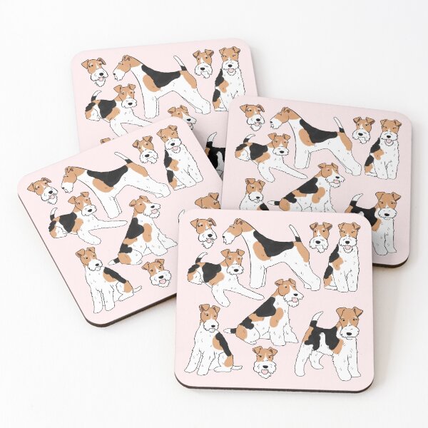 Item preview, Wire Fox Terrier cute illustration pattern  designed and sold by Yarafantasyart.