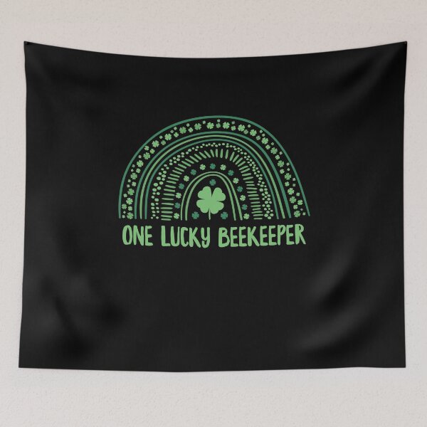 Item preview, One Lucky Beekeeper Rainbow St Patricks Day designed and sold by ZzCorezZ.