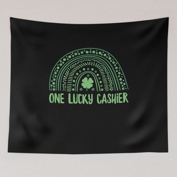 Item preview, One Lucky Cashier Rainbow St Patricks Day designed and sold by ZzCorezZ.