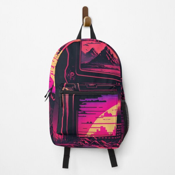 Item preview, Retro Futuristic Computer Displaying Synthwave Sun designed and sold by Nightarcade.