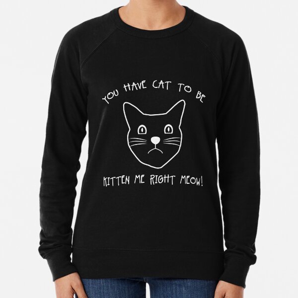 Cat themed sweatshirts clearance