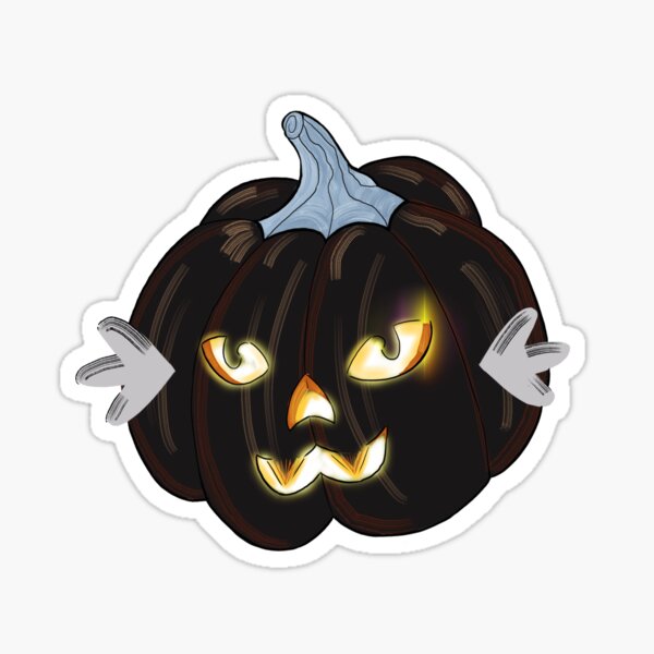 Pumpkin Black Cat Sticker