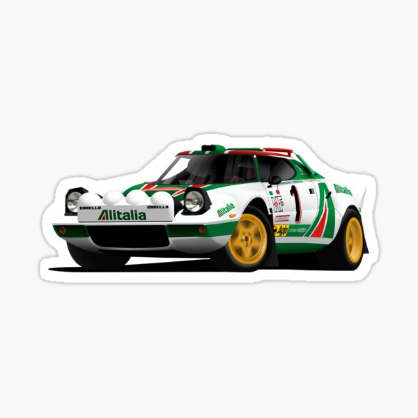 Stratos Sandro Munari WRC Winner Sticker