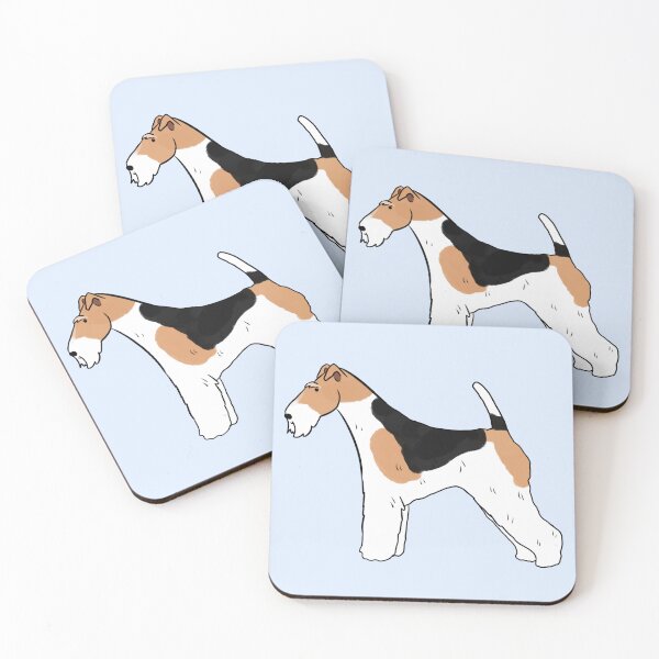 Item preview, Wire fox terrier dog cute illustration  designed and sold by Yarafantasyart.