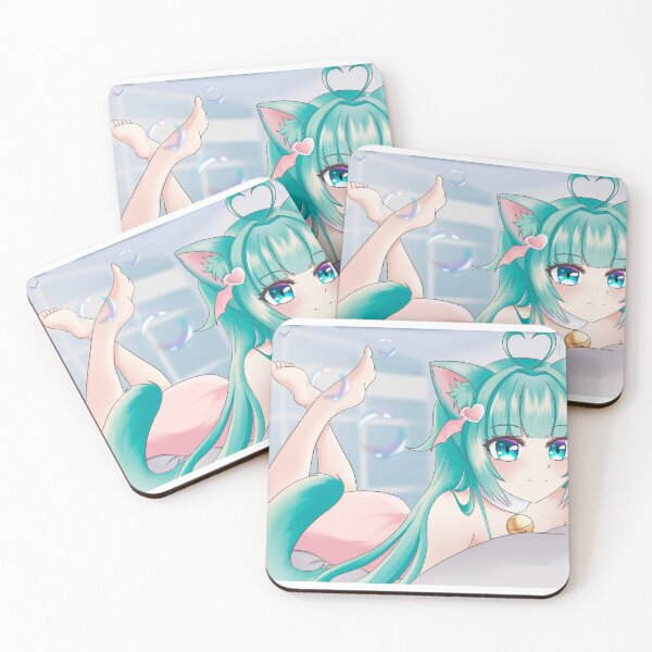 Item preview, Independent vtuber original art Miya Misa cat girl bath time anime girl Nero art designed and sold by Moriyama.
