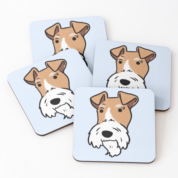 Item preview, Wire fox terrier dog cute illustration  designed and sold by Yarafantasyart.