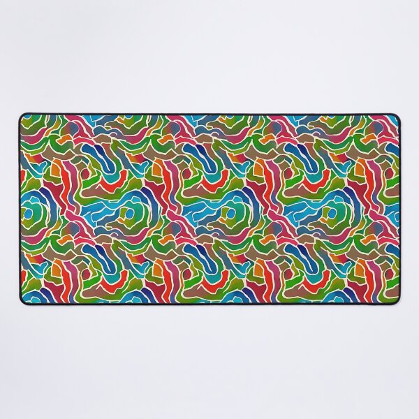 Item preview, Bright colored squiggles pattern designed and sold by ibelieveimages.