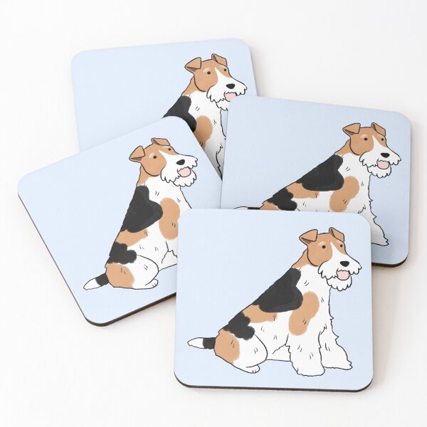 Item preview, Wire fox terrier dog cute illustration  designed and sold by Yarafantasyart.