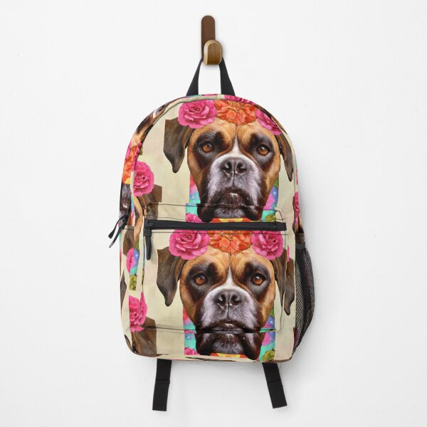 Item preview, Boxer Cute Romantic Frida Kahlo Inspired Canvas Art designed and sold by unitydesigneu.