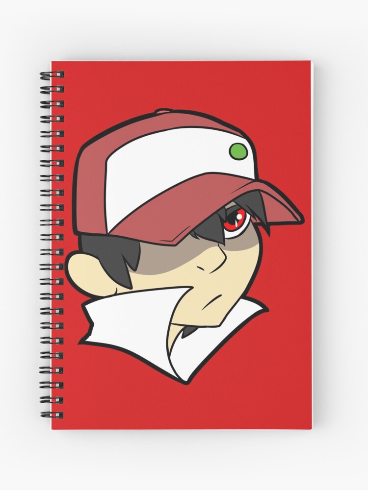 Trainer Red Bust Spiral Notebook for Sale by Draikinator