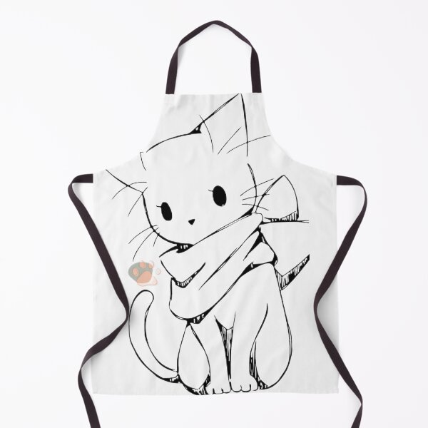 Item preview, cat with scarf designed and sold by Omnya aboelyazeed.